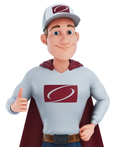 service man on thumbs up